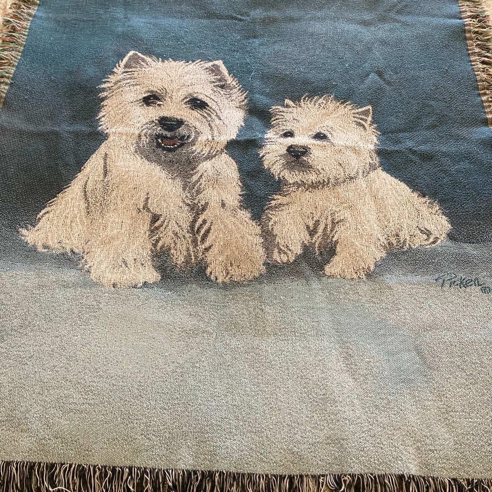West Highland (Westie) throw
